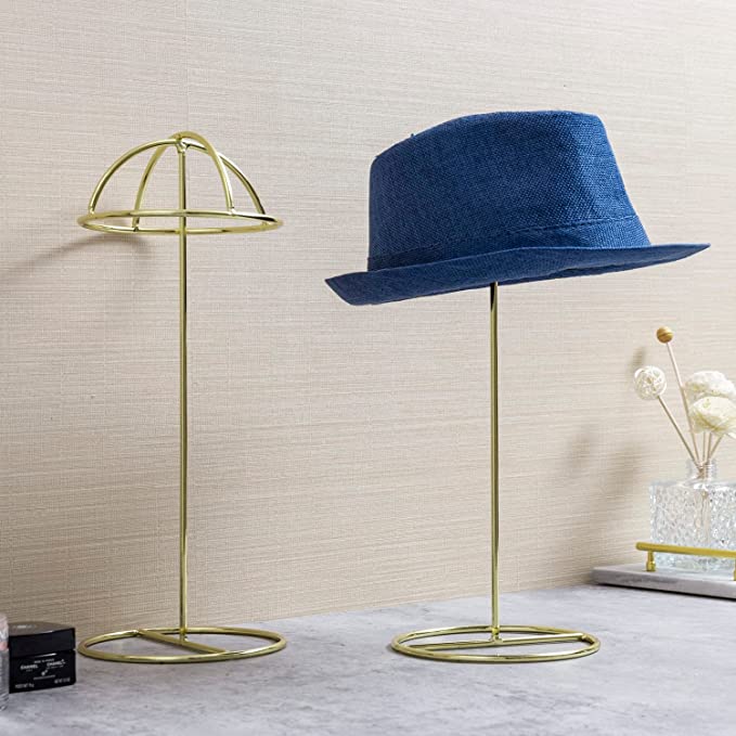Freestanding Tabletop 14-Inch Hat Rack Stand, Wig Storage Display Holder, Set of 3-MyGift