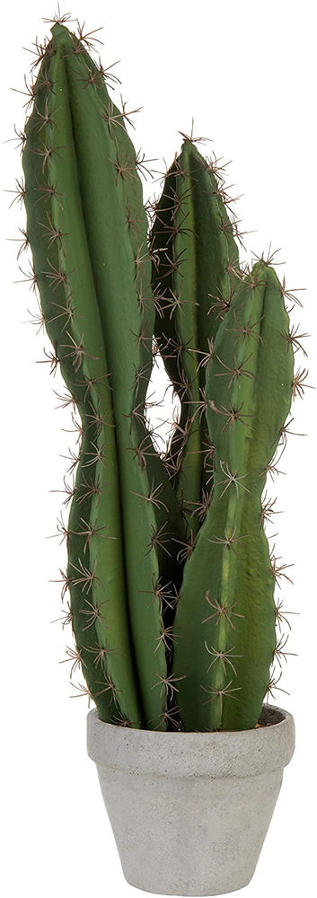 23-Inch Artificial Peruvian Tree Cactus Plant in Concrete Pot-MyGift