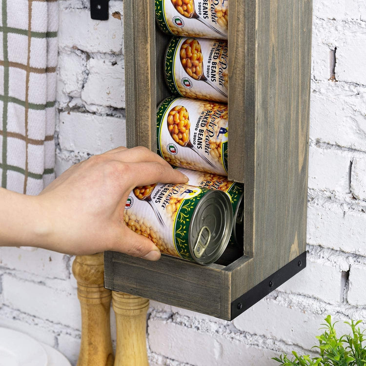 DIY Food Can Dispenser - with plans  Diy pantry, Canned food storage,  Canned good storage