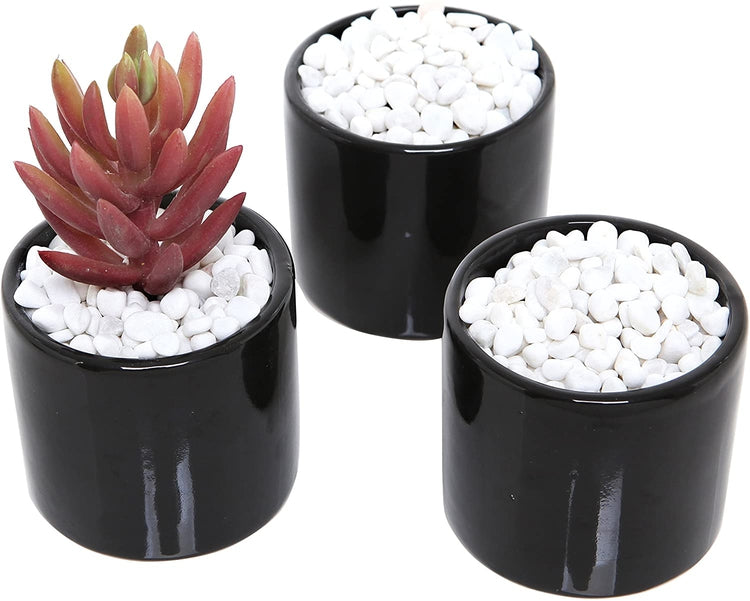 Mini White Synthetic River Pebbles Vase Fillers, 0.2 to 0.4-Inch Stones,16-lb Bag-MyGift