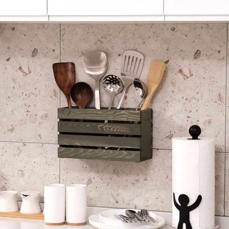 mDesign Paper Towel Holder for Kitchen - Wall Mount/Under Cabinet, Brushed
