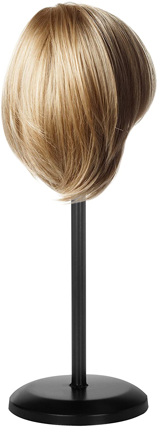 Queens Verstellbarer Hut- & Perückenständer Aus Metall – Kuppel-Design, Schwarz, Höhe 30–50 Cm