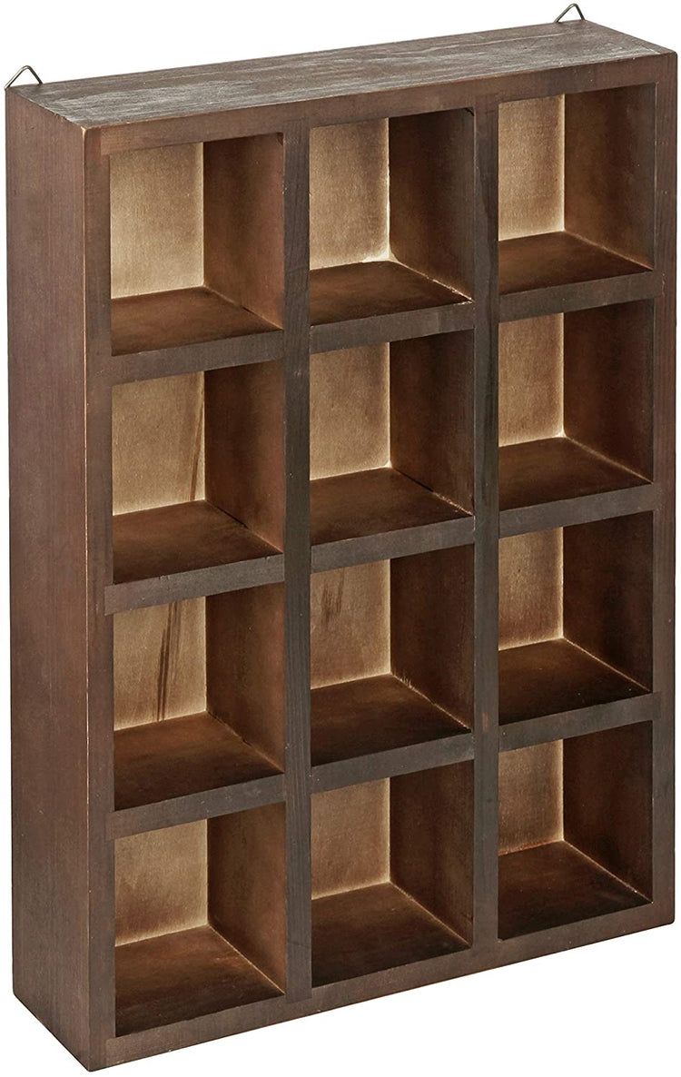 Compartment on sale display shelf