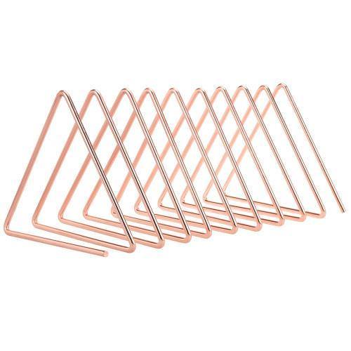9-Slot Rose Gold Plated Metal Wire Mail/File Sorter - MyGift