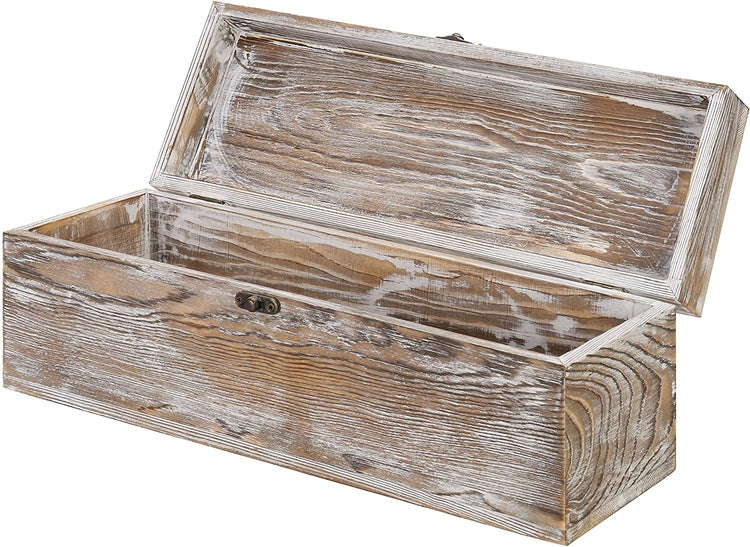 Whitewashed Wood Wine Gift Box with Chalkboard Label-MyGift