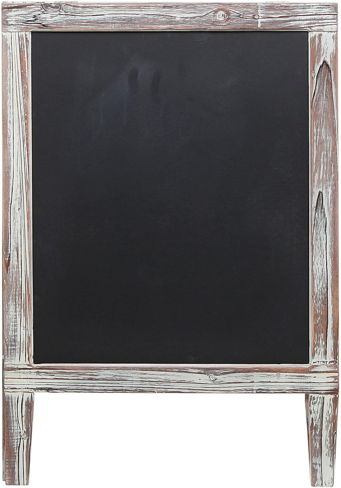 Freestanding Wood Framed Chalkboard Sign, Sidewalk A-Frame Chalk Sandwich Board-MyGift