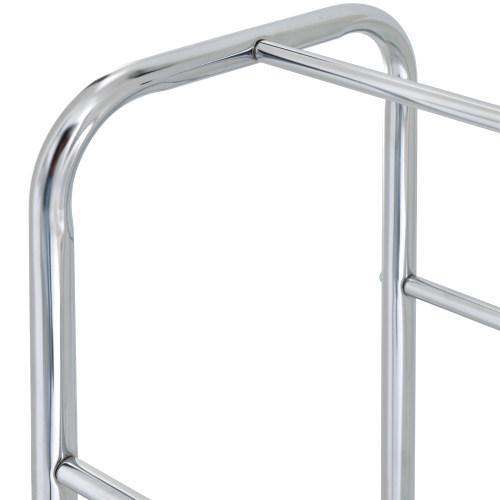 Freestanding Chrome-Plated Metal Bath Towel Rack - MyGift