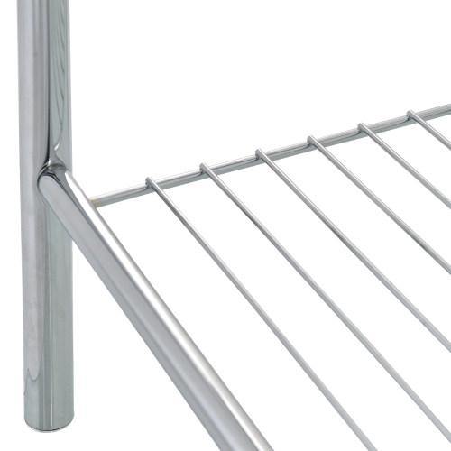 Freestanding Chrome-Plated Metal Bath Towel Rack - MyGift