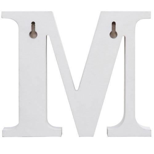 White Wood Floral Pattern Family Cutout Letters - MyGift