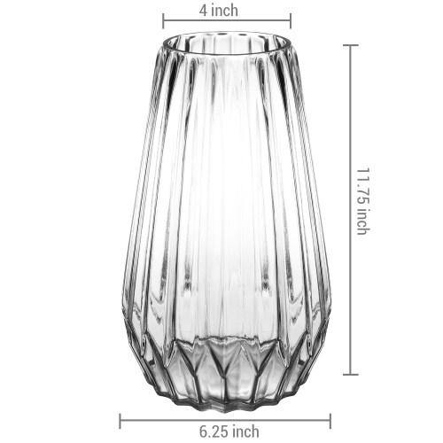 Diamond Faceted Glass Vase - MyGift