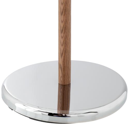 Freestanding Stainless Steel Metal and Wood Towel Rack-MyGift