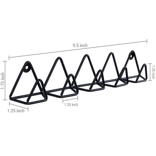 Modern Black Metal Wire Triangle Design Key Rack-MyGift