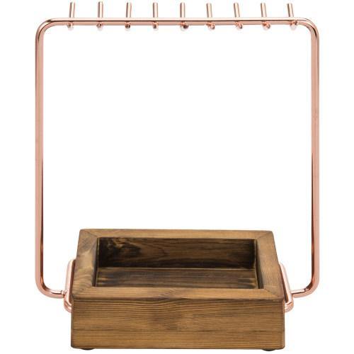 Rose Gold and Burnt Wood Entryway/Jewelry Organizer - MyGift