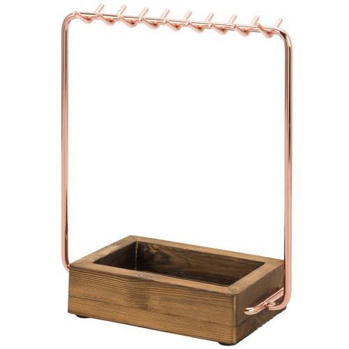 Rose Gold and Burnt Wood Entryway/Jewelry Organizer - MyGift