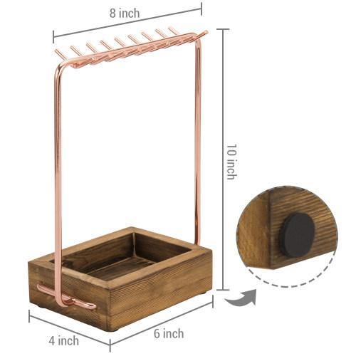 Rose Gold and Burnt Wood Entryway/Jewelry Organizer - MyGift