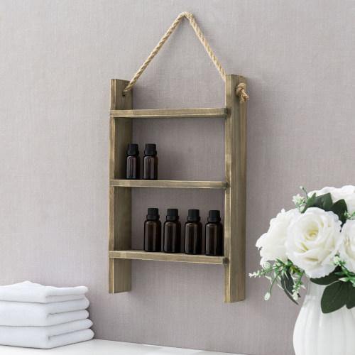 Vintage Reclaimed Wood Essential Oil Hanging Ladder - MyGift