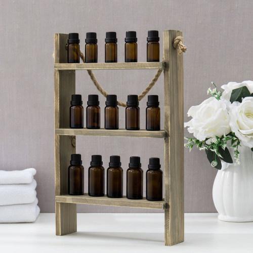 Vintage Reclaimed Wood Essential Oil Hanging Ladder - MyGift