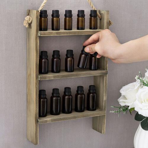 Vintage Reclaimed Wood Essential Oil Hanging Ladder - MyGift