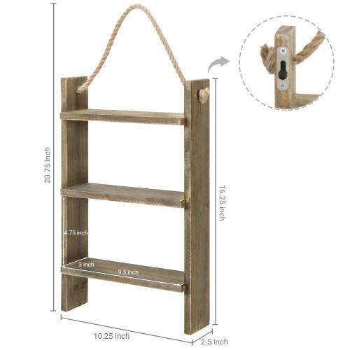 Vintage Reclaimed Wood Essential Oil Hanging Ladder - MyGift
