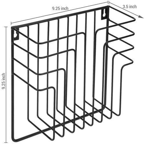 Flw Magazine Rack Black Metal Wire Magazine and File Rack – MyGift