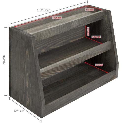 Gray Wood Sunglasses Organizer, 3 Tier - MyGift