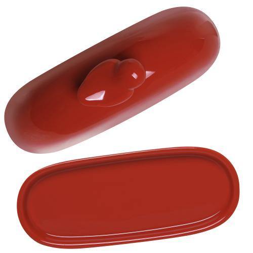 Red Bird Ceramic Butter Dish - MyGift