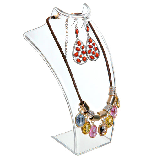 Clear Acrylic Jewelry Bust Stand-MyGift