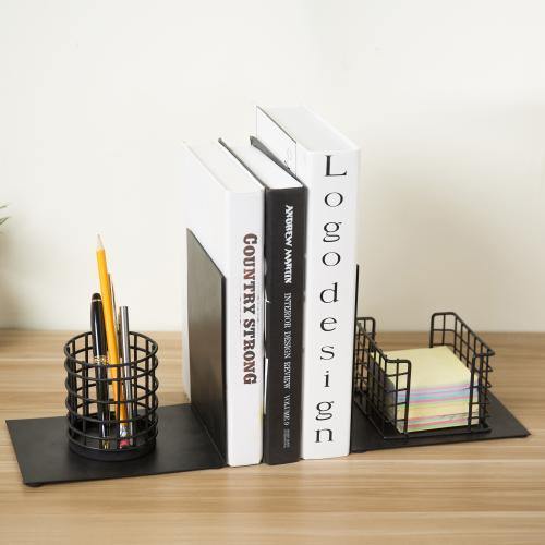 Desktop Space Saver Bookends with Office Organizer - MyGift