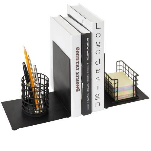 Desktop Space Saver Bookends with Office Organizer - MyGift