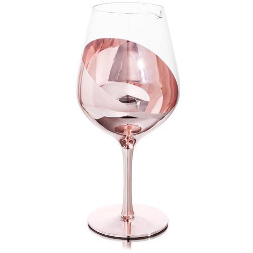 Copper Tone Stemmed Wine Glass Shaped Decanter - MyGift