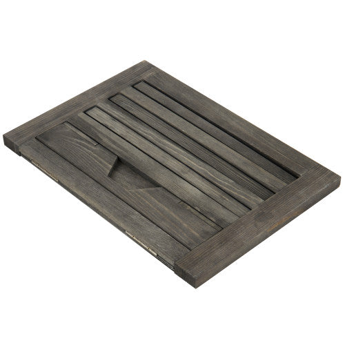 Folding Gray Wood Cookbook Holder-MyGift