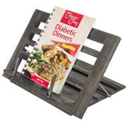 Folding Gray Wood Cookbook Holder-MyGift
