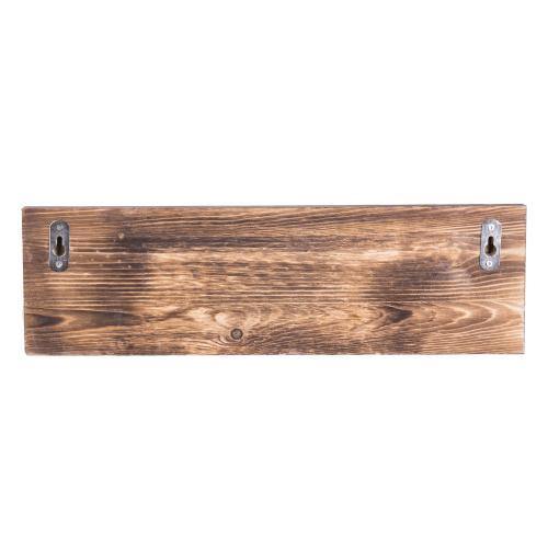 Industrial Style Wood & Pipe 3-Hook Coat Rack - MyGift