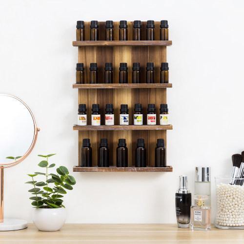 Wall Mounted Pallet Style Essential Oil Rack - MyGift