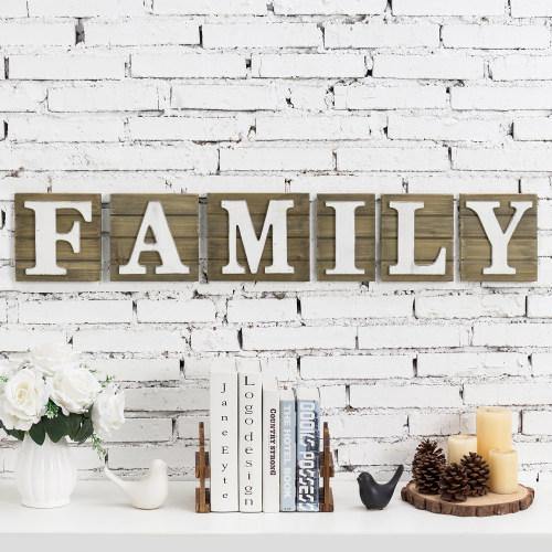 Rustic Brown Wood FAMILY Sign - MyGift