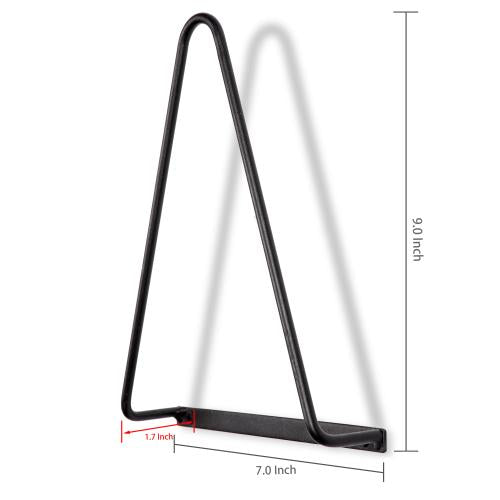 Black Wrought Iron Wall-Mounted Record/Magazine Holders, Set of 3-MyGift