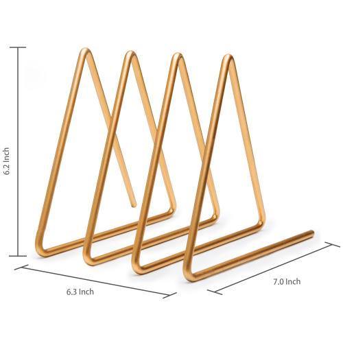 3-Slot Gold Plated Metal Wire Mail/File Sorter - MyGift