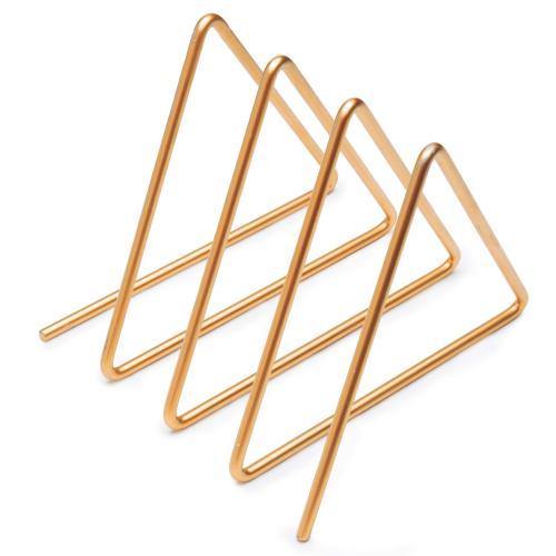 3-Slot Gold Plated Metal Wire Mail/File Sorter - MyGift