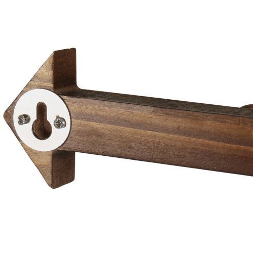 Rustic Wall-Mounted Wood Arrow Necklace Holder-MyGift