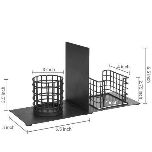 Desktop Space Saver Bookends with Office Organizer - MyGift