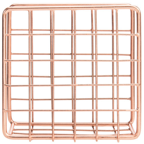 Copper Tone Metal Wire Napkin Holder-MyGift