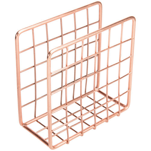 Copper Tone Metal Wire Napkin Holder-MyGift