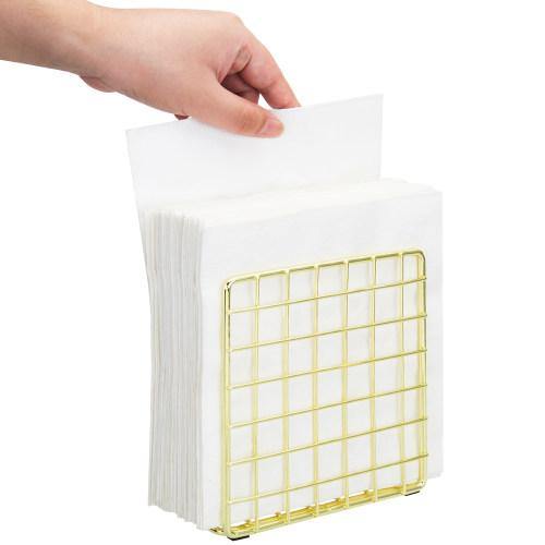 Gold Tone Metal Wire Napkin Holder - MyGift