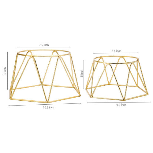 Modern Brass Plated Pizza Riser Stand, Set of 2 – MyGift