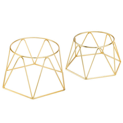 Modern Brass Plated Pizza Riser Stand, Set of 2 – MyGift