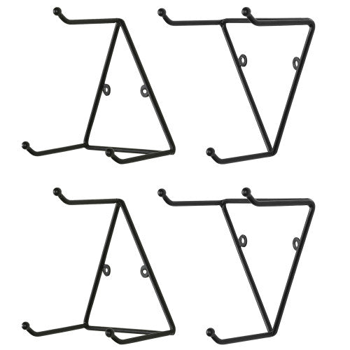 Modern Matte Black Metal Triangular Mug Racks, Set of 4-MyGift