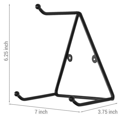 Modern Matte Black Metal Triangular Mug Racks, Set of 4-MyGift