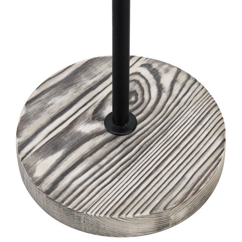 Curved Metal & Wood Coffee Mug Tree-MyGift
