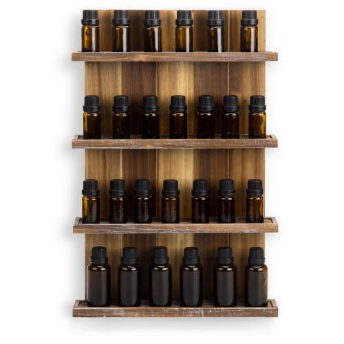 Wall Mounted Pallet Style Essential Oil Rack - MyGift