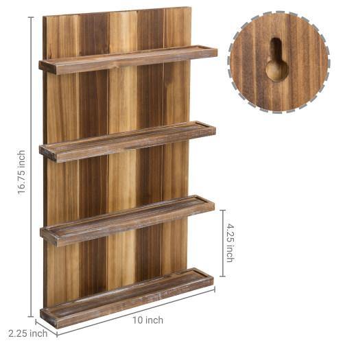 Wall Mounted Pallet Style Essential Oil Rack - MyGift